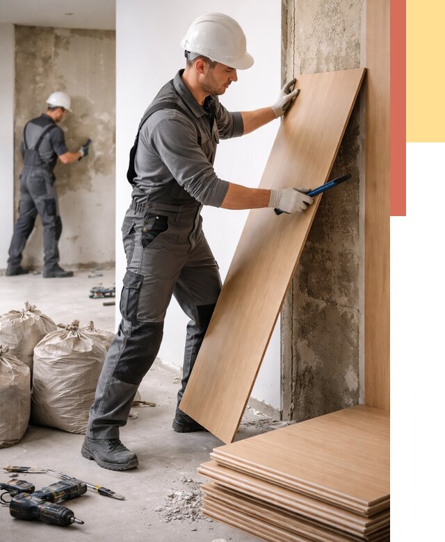 Демонтаж стеновых панелей в Подольске от 3646 руб. за м² быстро и недорого | ОТДЕЛОЧНИК-Пдл