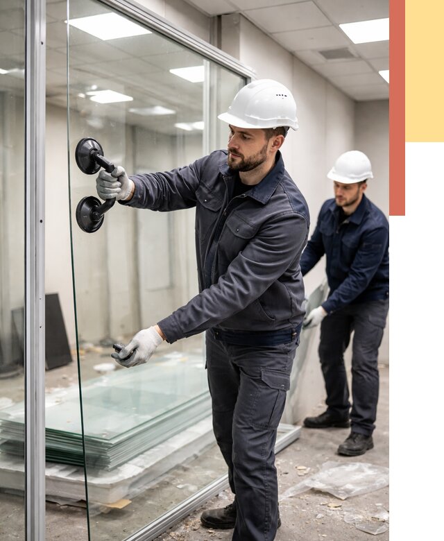 Демонтаж стеклянных перегородок в Подольске от 3334 руб. — быстро и недорого | ОТДЕЛОЧНИК-Пдл