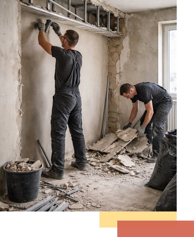 Демонтаж короба из гипсокартона в Подольске быстро и аккуратно