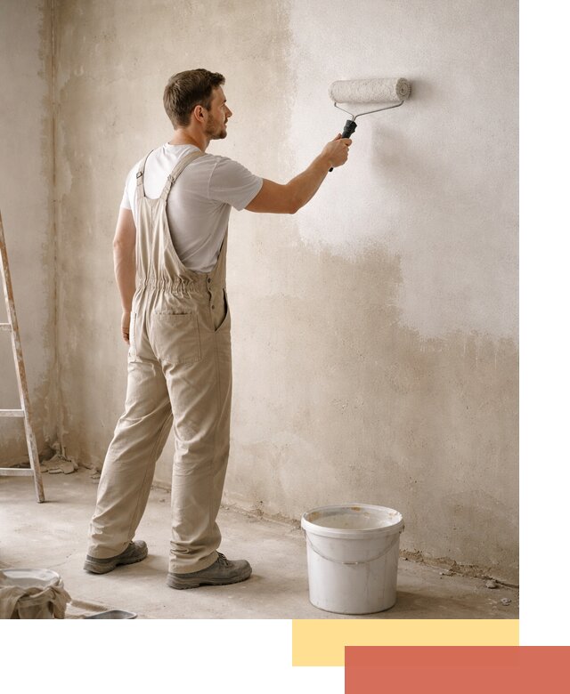Грунтовка стен под отделку в Подольске профессиональным раствором
