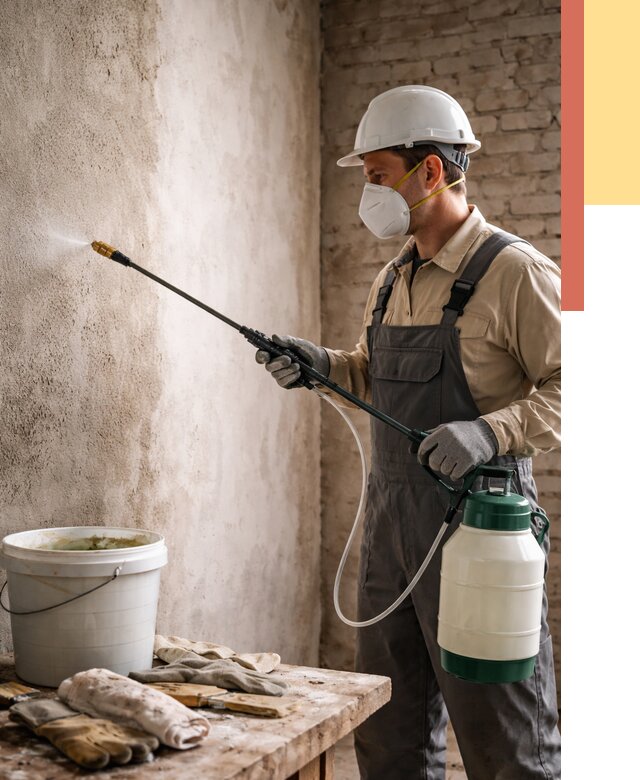 Антисептическая обработка стен в Подольске от 1250 руб. — быстро и недорого | ОТДЕЛОЧНИК-Пдл