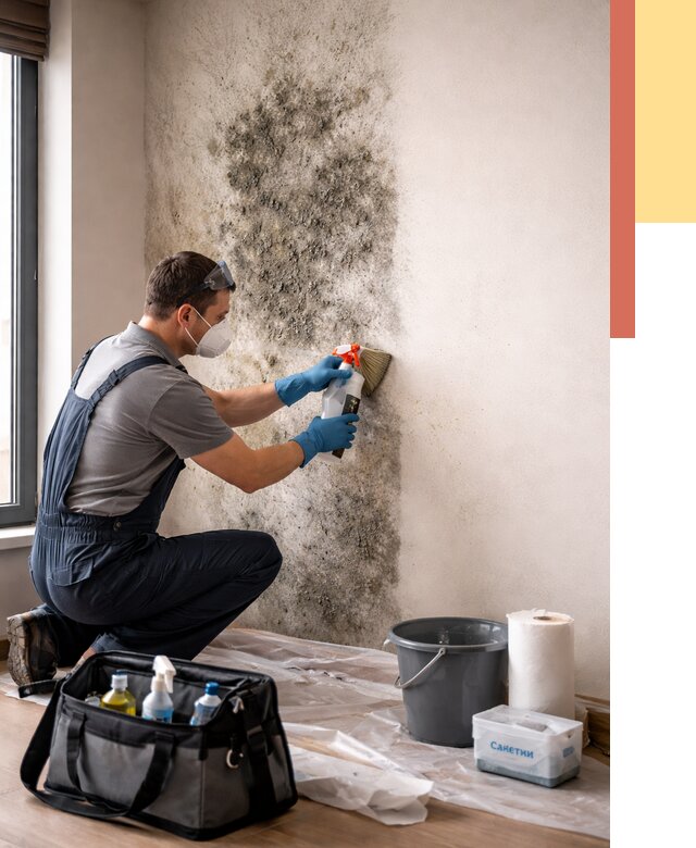 Удаление плесени со стен в Подольске от 2240 руб. — быстро и недорого | ОТДЕЛОЧНИК-Пдл