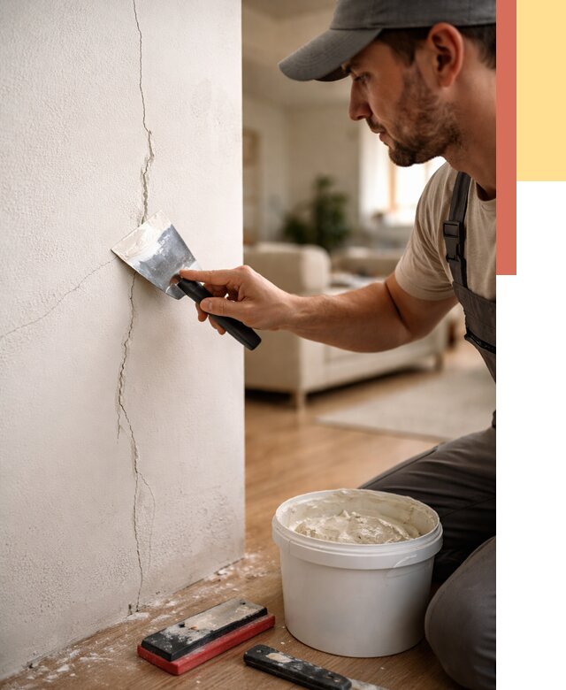 Заделка трещин и сколов в Подольске от 2552 руб. — быстро и недорого | ОТДЕЛОЧНИК-Пдл