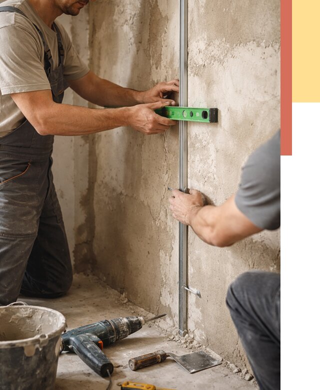 Установка штукатурных маяков в Подольске от 7293 руб. — быстро и недорого | ОТДЕЛОЧНИК-Пдл