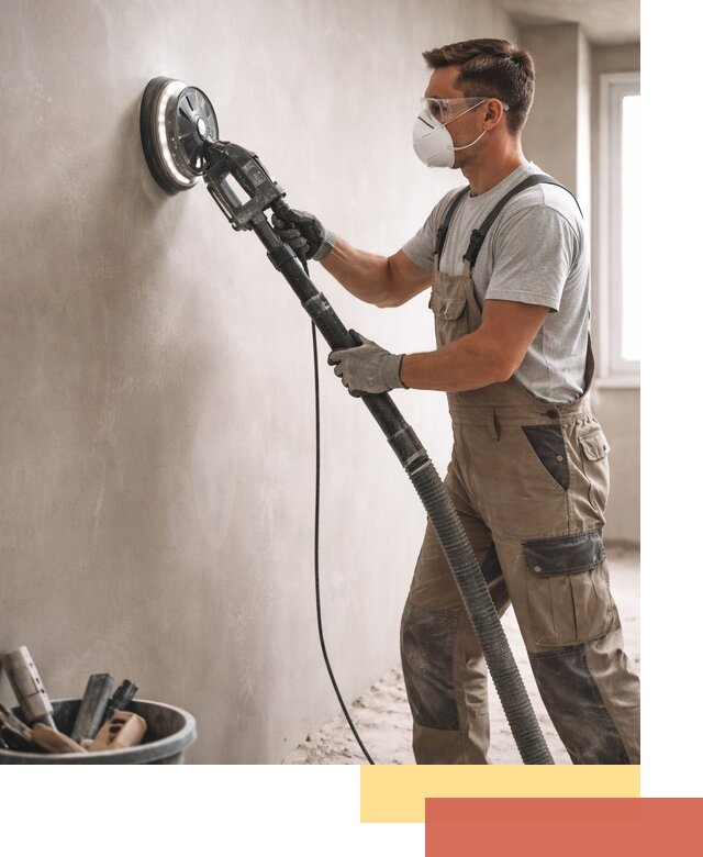 Профессиональная шлифовка стен в Подольске быстро и качественно