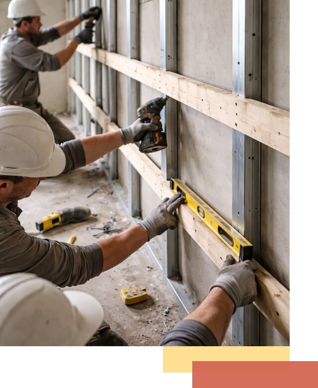 Устройство обрешетки под панели в Подольске