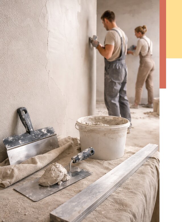 Штукатурка стен гипсовая в Подольске от 4688 руб/м2 — быстро и недорого | ОТДЕЛОЧНИК-Пдл