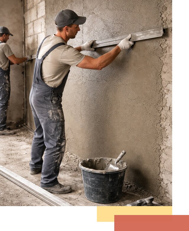 Штукатурка стен цементно-песчаная в Подольске профессионально