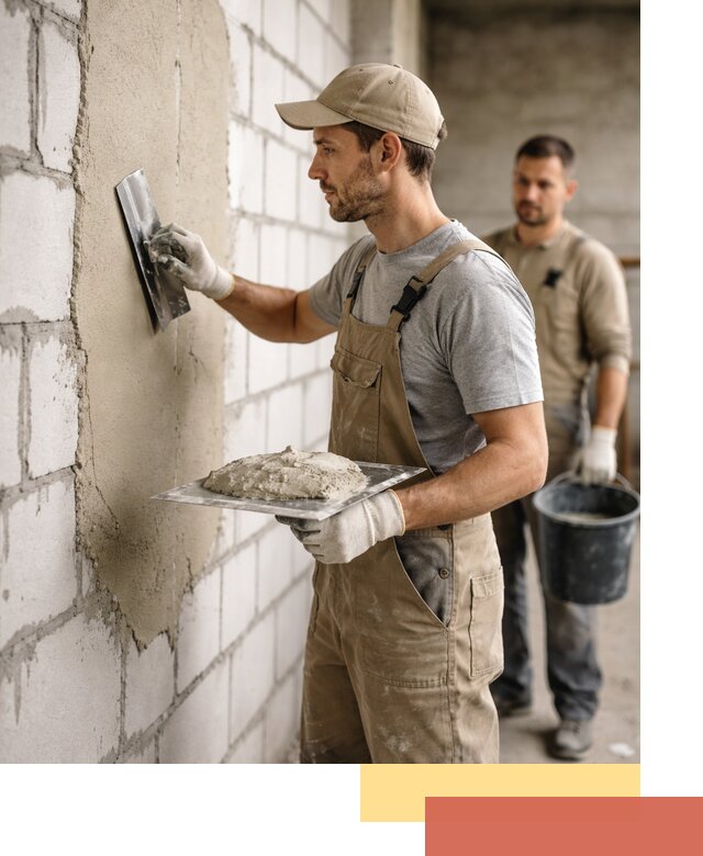 Штукатурка стен из газобетона в Подольске под ключ