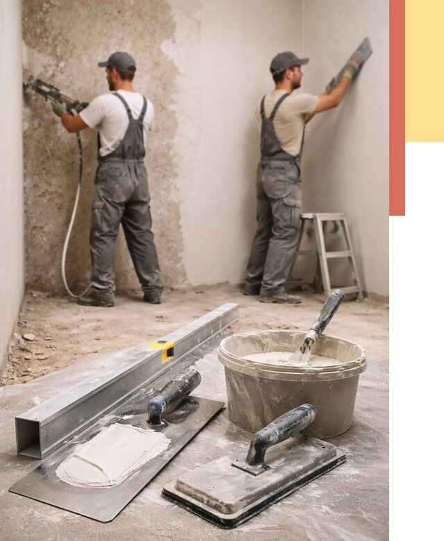 Штукатурка стен под обои в Подольске от 4688 руб./м2 — выравнивание под обои | ОТДЕЛОЧНИК-Пдл