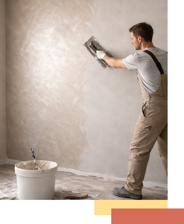 Декоративная штукатурка «Мокрый шелк» под ключ в Подольске