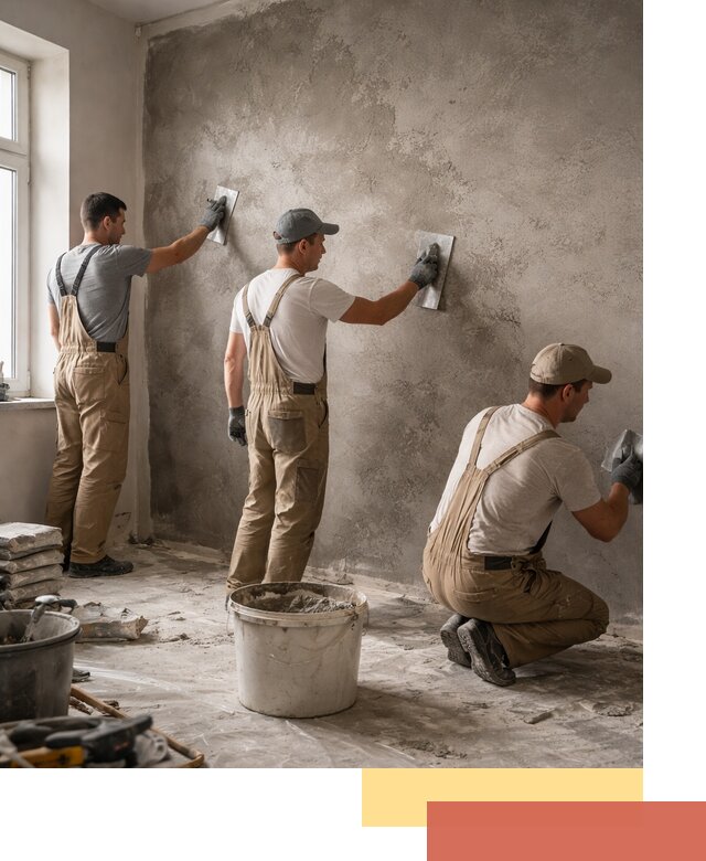 Декоративная штукатурка под бетон в Подольске для стен и потолков