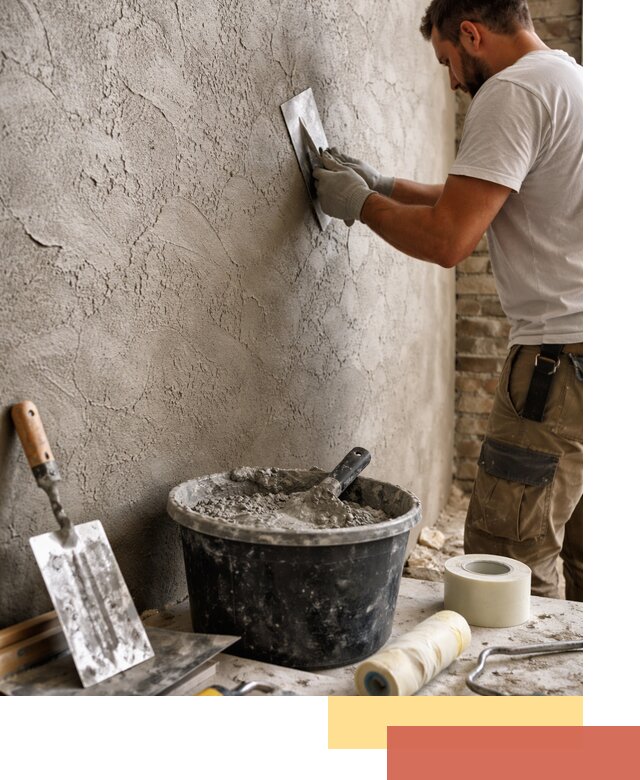 Декоративная штукатурка лофт в Подольске — отделка стен и потолков