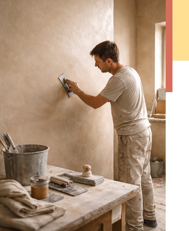 Марокканская штукатурка таделакт в Подольске под ключ от 4376 руб. | ОТДЕЛОЧНИК-Пдл