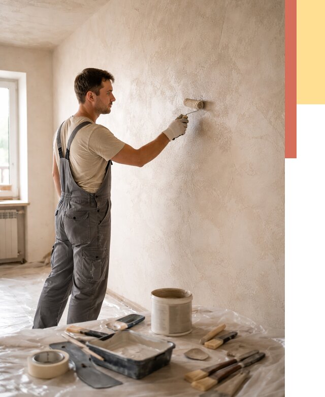 Нанесение лессирующей краски по декоративке в Подольске от 1823 руб. | ОТДЕЛОЧНИК-Пдл