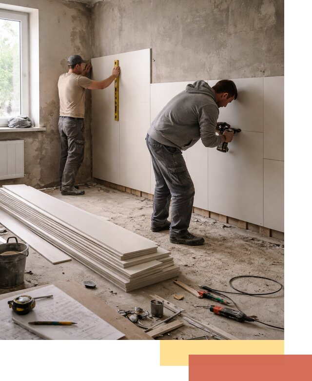 Монтаж ПВХ панелей на стены в Подольске качественно и быстро