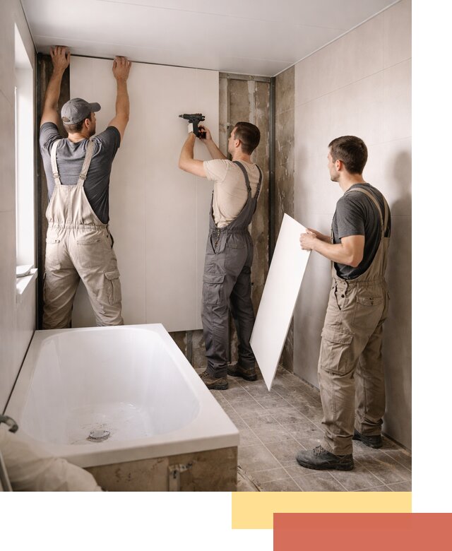 Отделка ванной панели ПВХ профессионально в Подольске