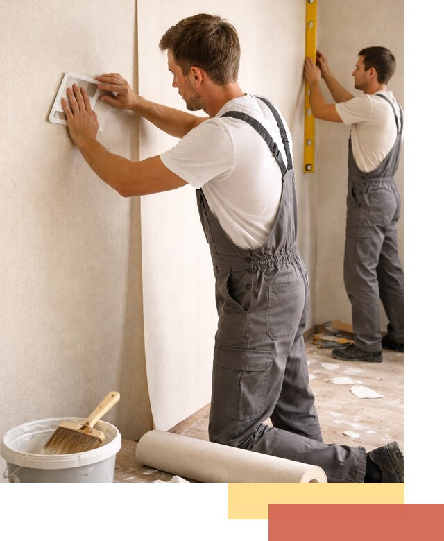 Поклейка бумажных обоев в Подольске качественно и недорого