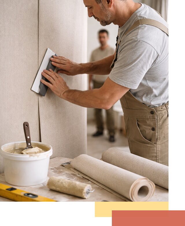 Поклейка текстильных обоев в Подольске профессионально и аккуратно