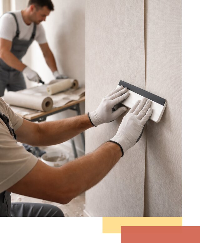 Поклейка обоев под покраску в Подольске профессионально и быстро