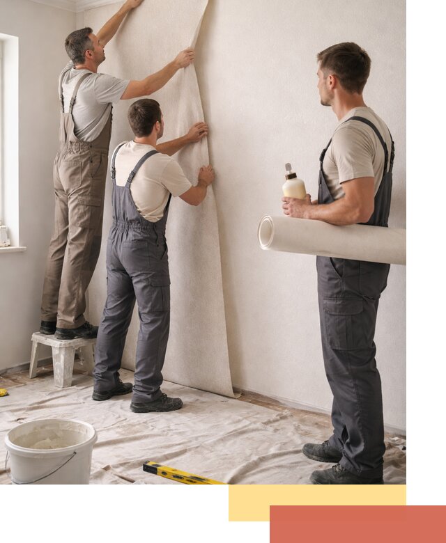 Оклейка стен обоями в Подольске — качественно и профессионально