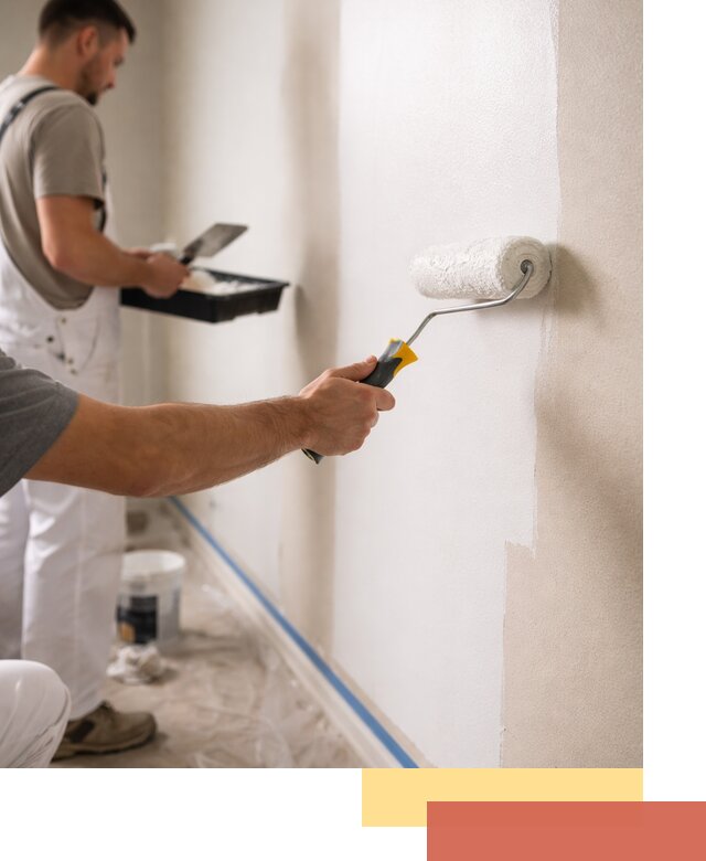 Покраска стен акриловой краской профессионально в Подольске