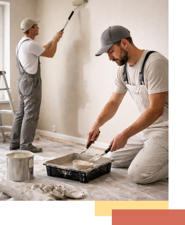 Покраска стен в квартире в Подольске — профессионально и аккуратно