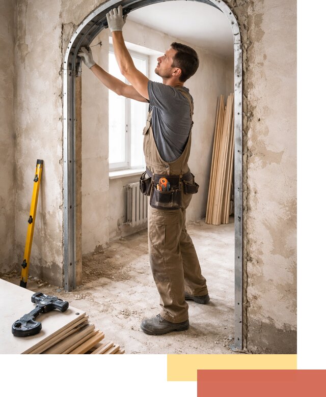 Устройство арочного проема в Подольске под ключ