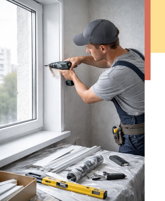 Установка пластиковых откосов в Подольске от 2344 руб. | ОТДЕЛОЧНИК-Пдл монтаж, быстро и недорого