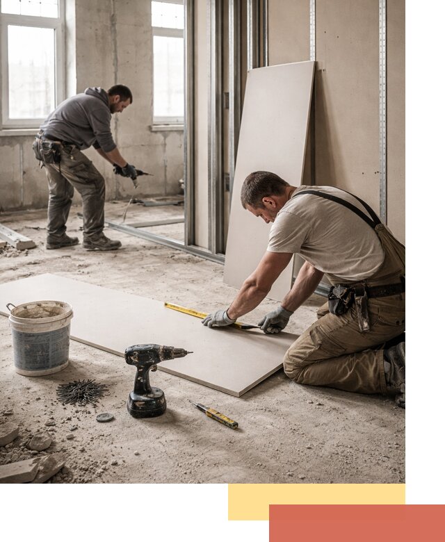 Кладка перегородок из ПГП под ключ в Подольске