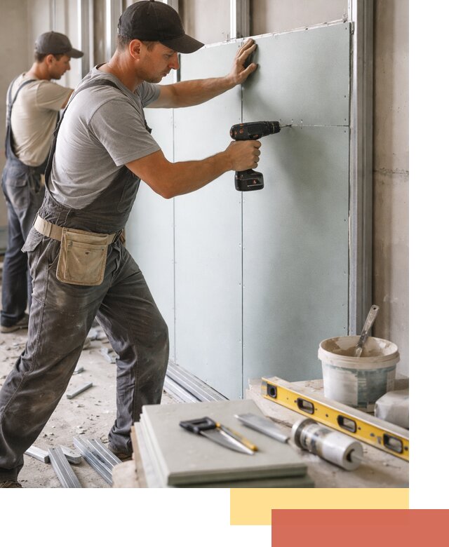 Кладка влагостойких перегородок ПГП в Подольске