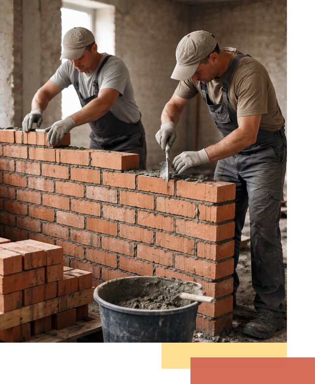 Кладка кирпичных перегородок под ключ в Подольске