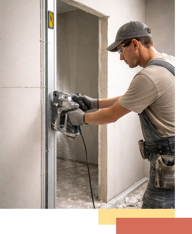 Устройство дверного проема в перегородке в Подольске