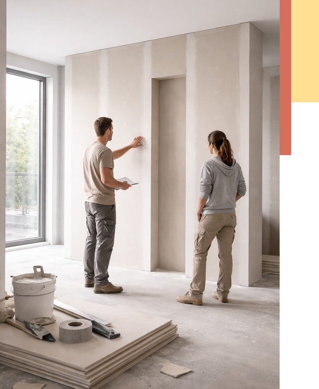 Зонирующая перегородка из гипсокартона в Подольске от 2917 руб. под ключ | ОТДЕЛОЧНИК-Пдл