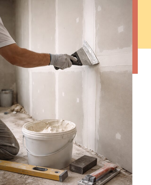 Шпаклевка перегородок из гипсокартона в Подольске от 2605 руб. — услуги ОТДЕЛОЧНИК-Пдл