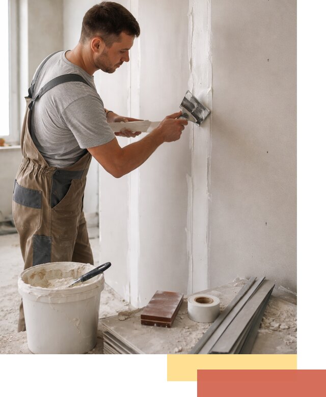 Шпаклевка перегородок из гипсокартона в Подольске качественно и быстро