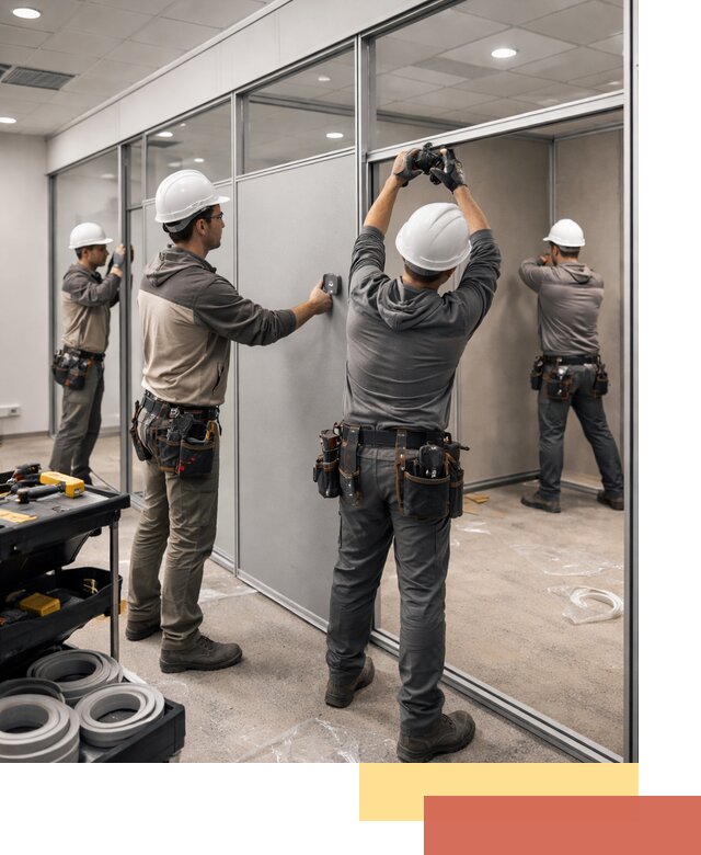 Мобильные офисные перегородки под ключ в Подольске