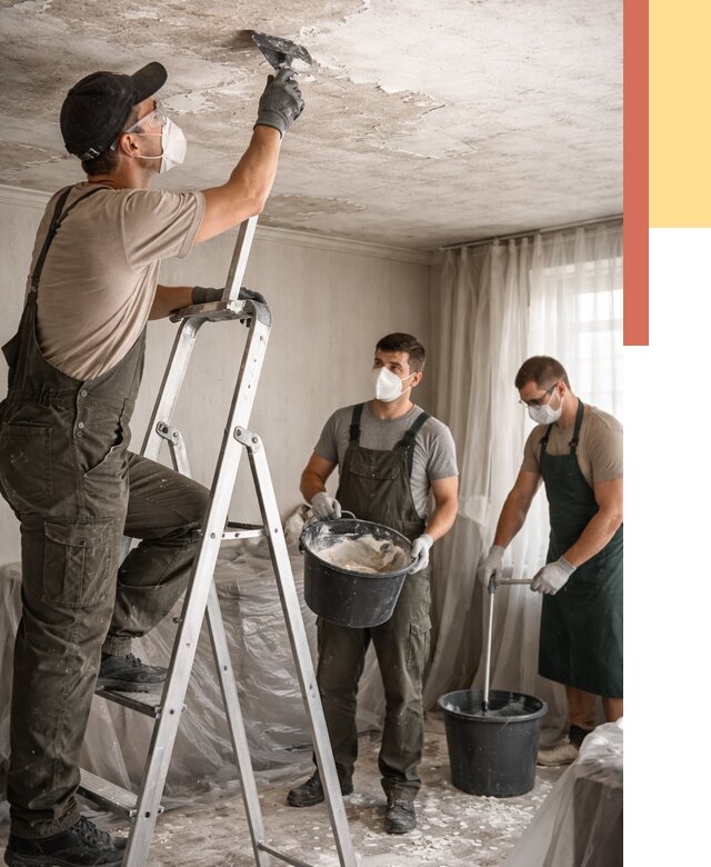 Удаление побелки с потолка в Подольске от 2605 руб. быстро и недорого | ОТДЕЛОЧНИК-Пдл