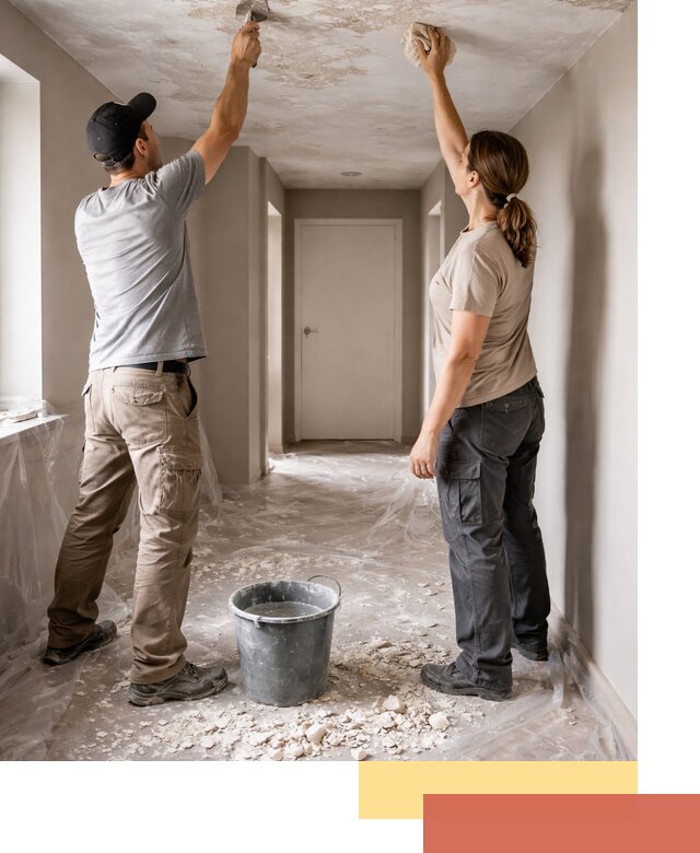 Удаление побелки с потолка в Подольске — быстро и аккуратно