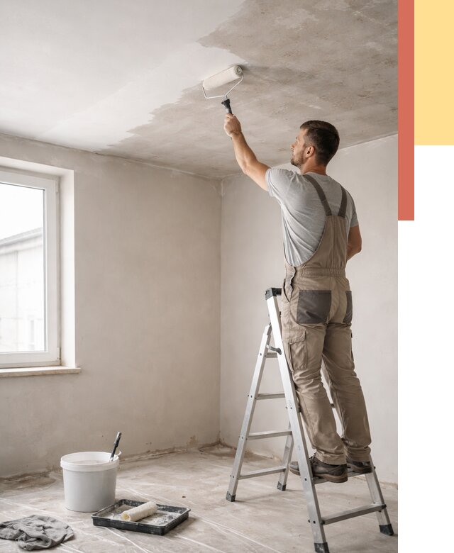 Грунтовка потолка в Подольске от 2605 руб. — быстро и недорого | ОТДЕЛОЧНИК-Пдл