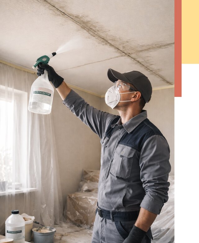 Антисептическая обработка потолка в Подольске от 2605 руб. | ОТДЕЛОЧНИК-Пдл