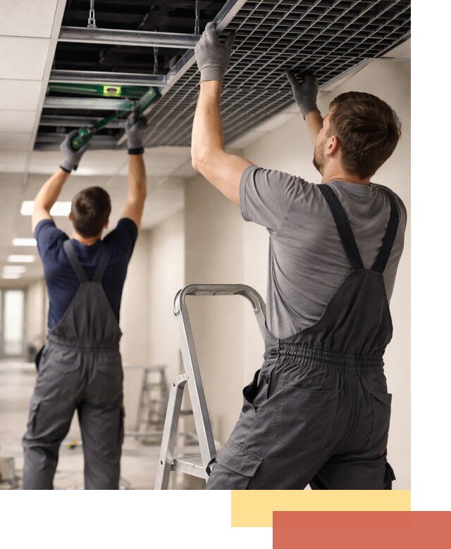 Монтаж потолка Грильято в Подольске: установка под ключ качественно