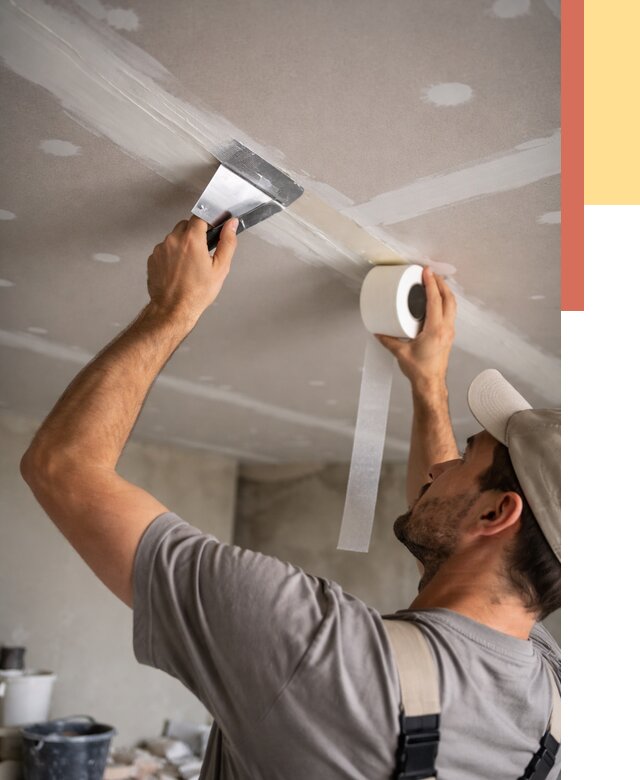 Обработка швов потолка ГКЛ в Подольске от 7814 руб. под ключ | ОТДЕЛОЧНИК-Пдл