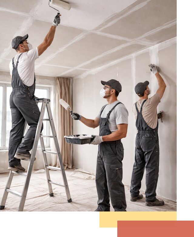 Покраска потолка из гипсокартона в Подольске качественно и недорого