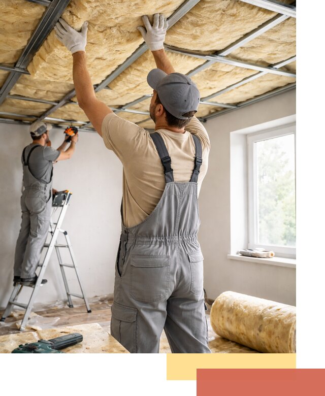 Утепление потолка под ключ в Подольске качественно и быстро