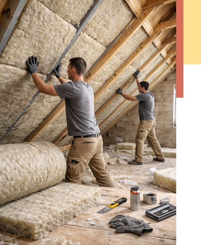 Утепление потолка минватой в Подольске от 1511 руб. — быстро и недорого | ОТДЕЛОЧНИК-Пдл