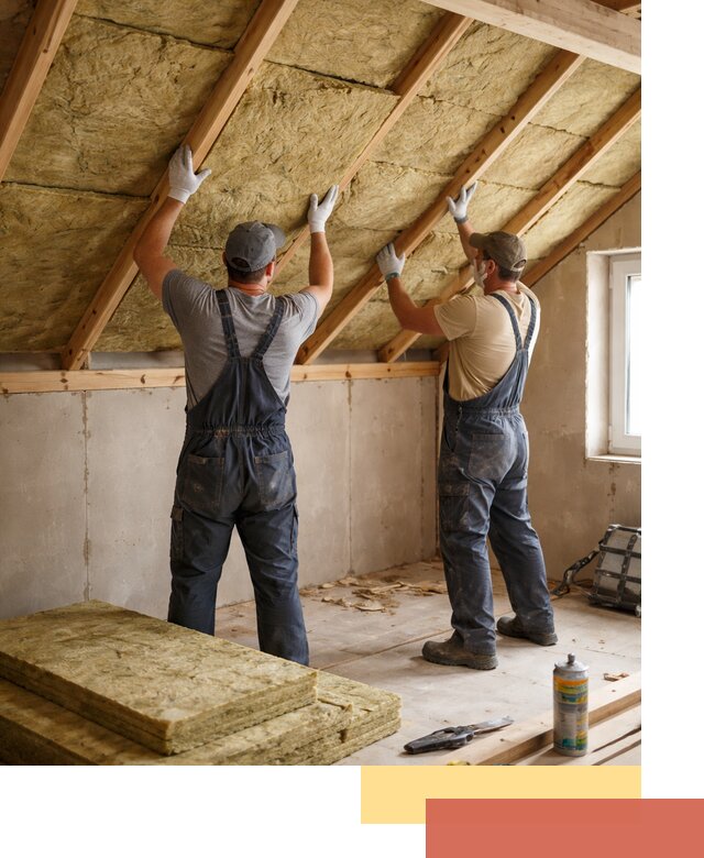 Утепление потолка минеральной ватой в Подольске