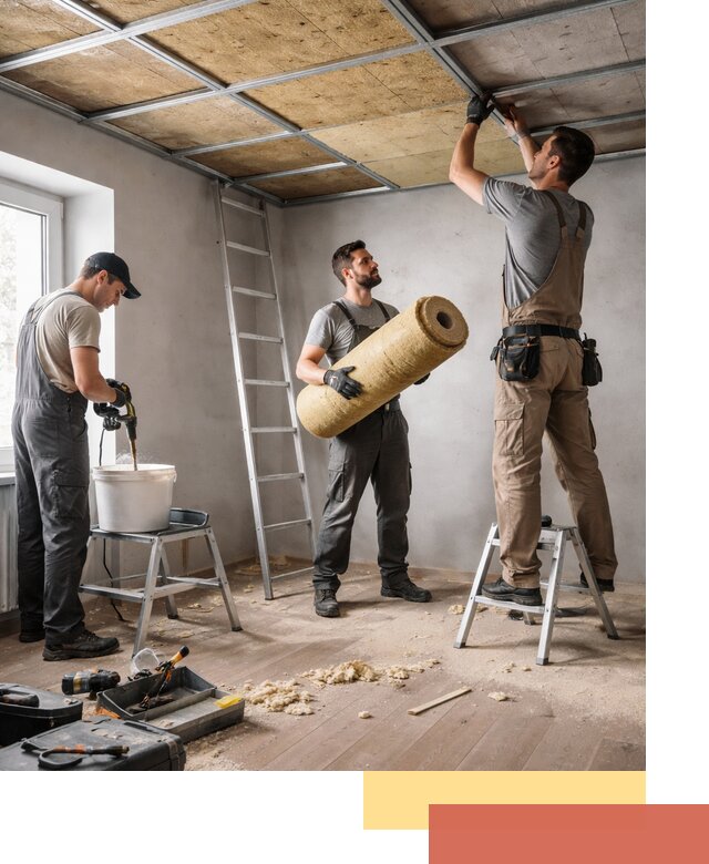 Шумоизоляция потолка в Подольске: профессиональный монтаж и отделка